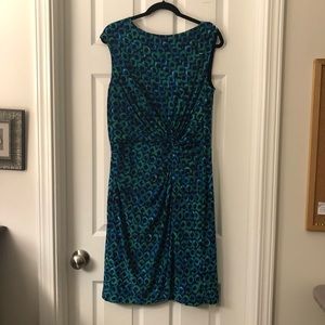 Ralph Lauren Green Blue Tight Dress